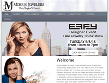 Tablet Screenshot of morrisjewelers.com